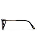 Reading glasses with brown marble effect and gold temples, imported from the UK