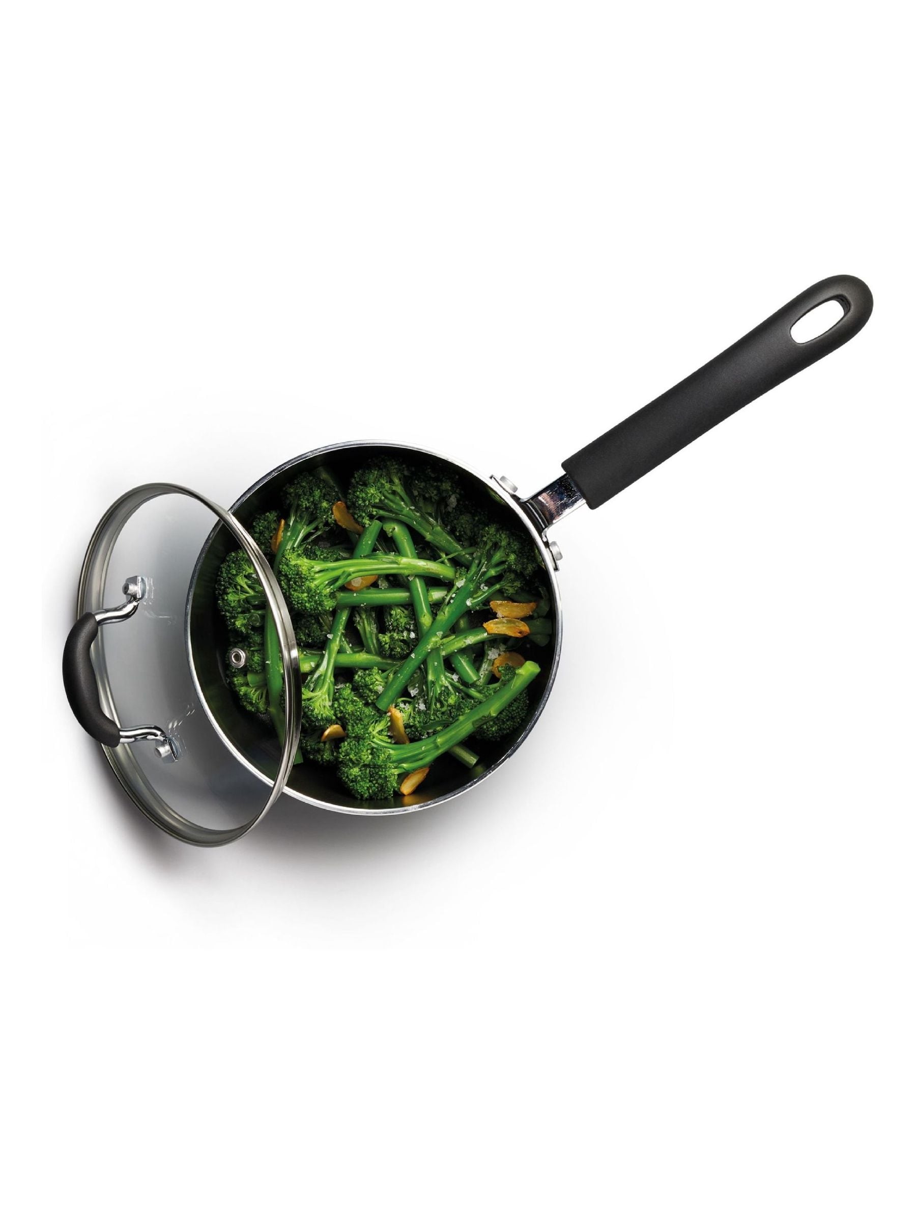 MasterClass grey heavy duty non stick saucepan 16cm, imported from the UK