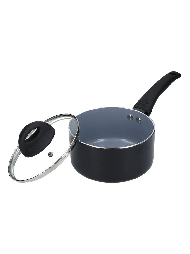 Masterclass Grey ceramic coated saucepan 16cm, imported from the UK