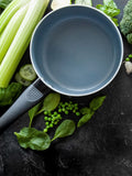Masterclass Grey ceramic coated saucepan 16cm, imported from the UK