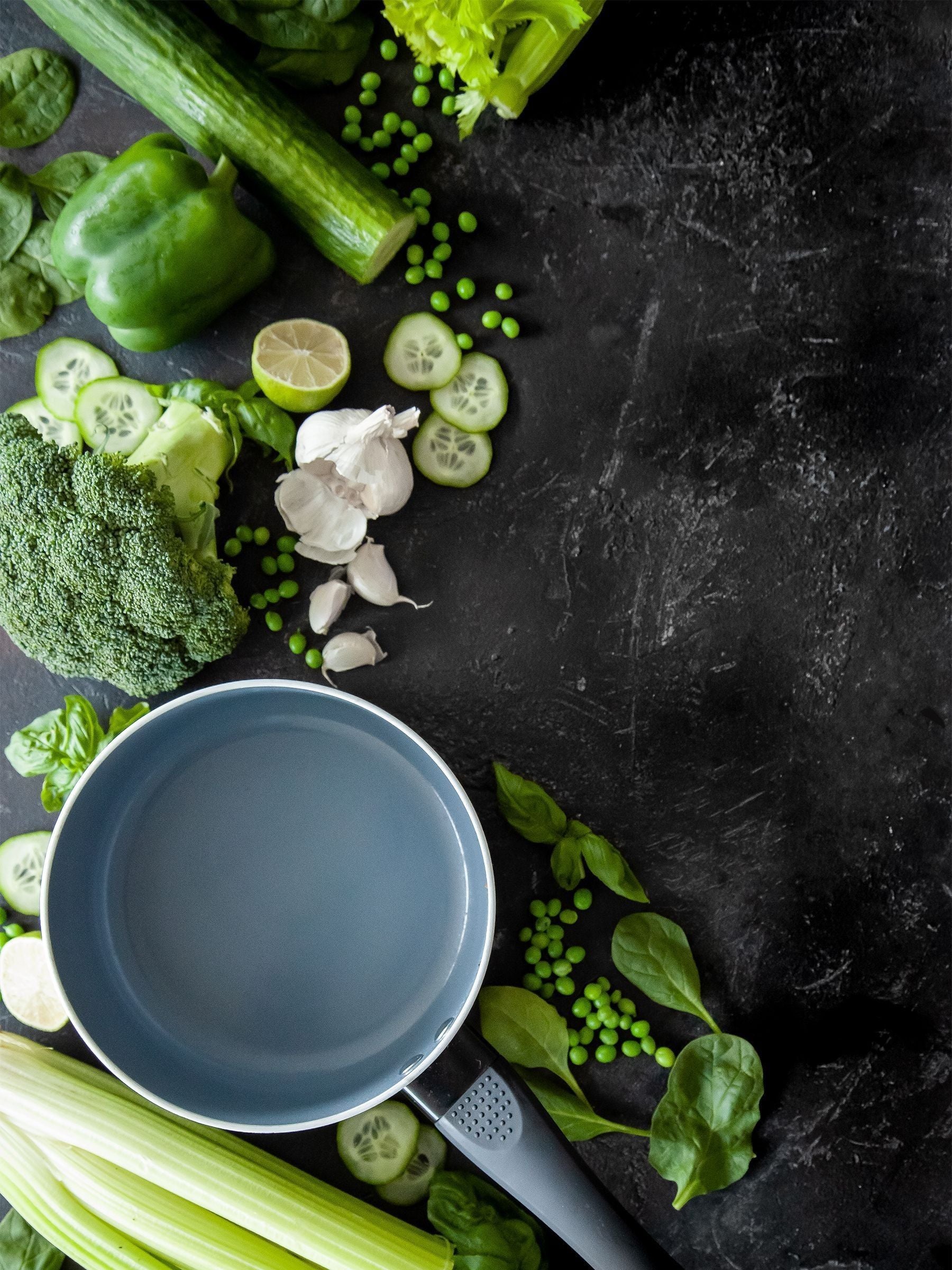 Masterclass Grey ceramic coated saucepan 16cm, imported from the UK