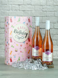 Le Bon Vin Happy Birthday Zinfandel Rosé Wine Gift Box