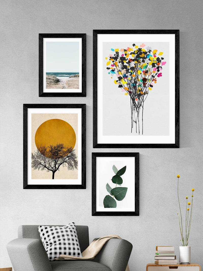 East End Prints Black Winter Morning Print