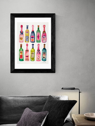 East End Prints Schwarzer Champagner Druck Kunst Druck