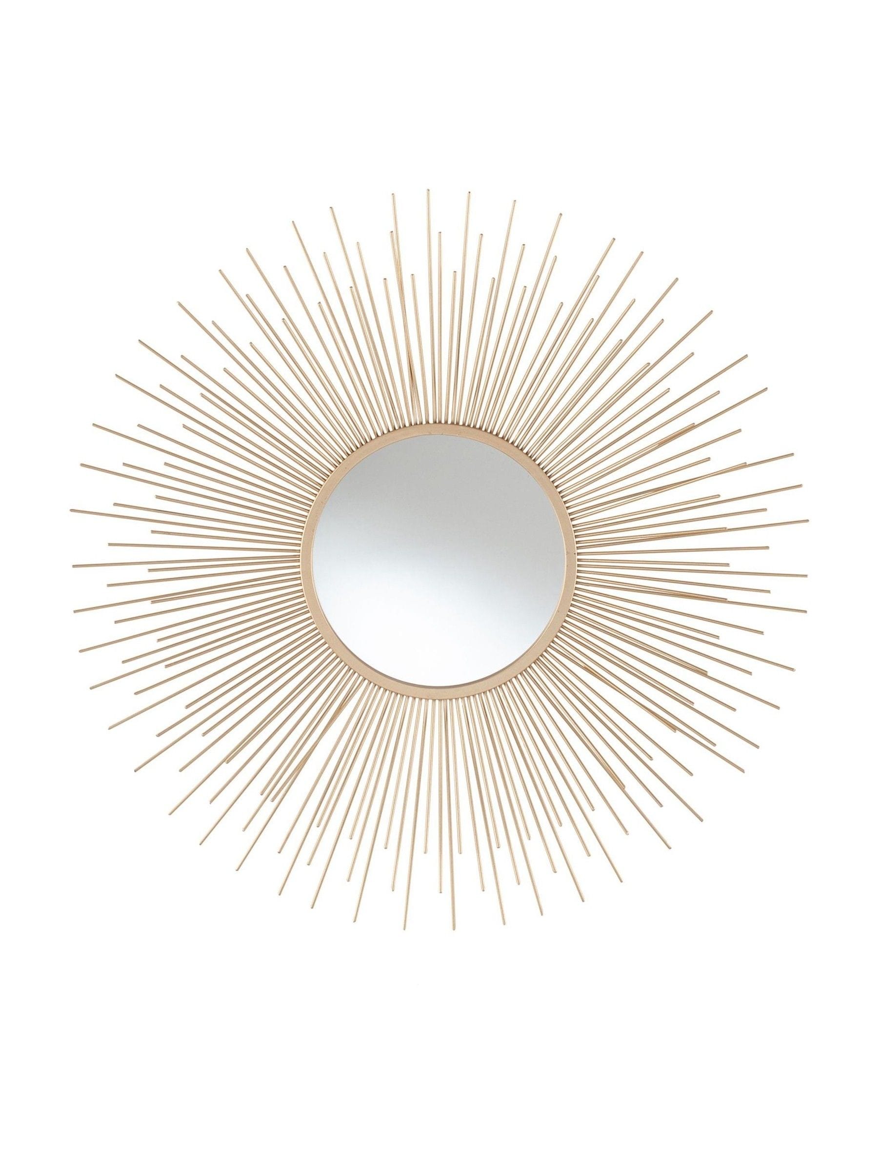 Pacific Gold starburst round wall mirror 80.5cm, imported from the UK