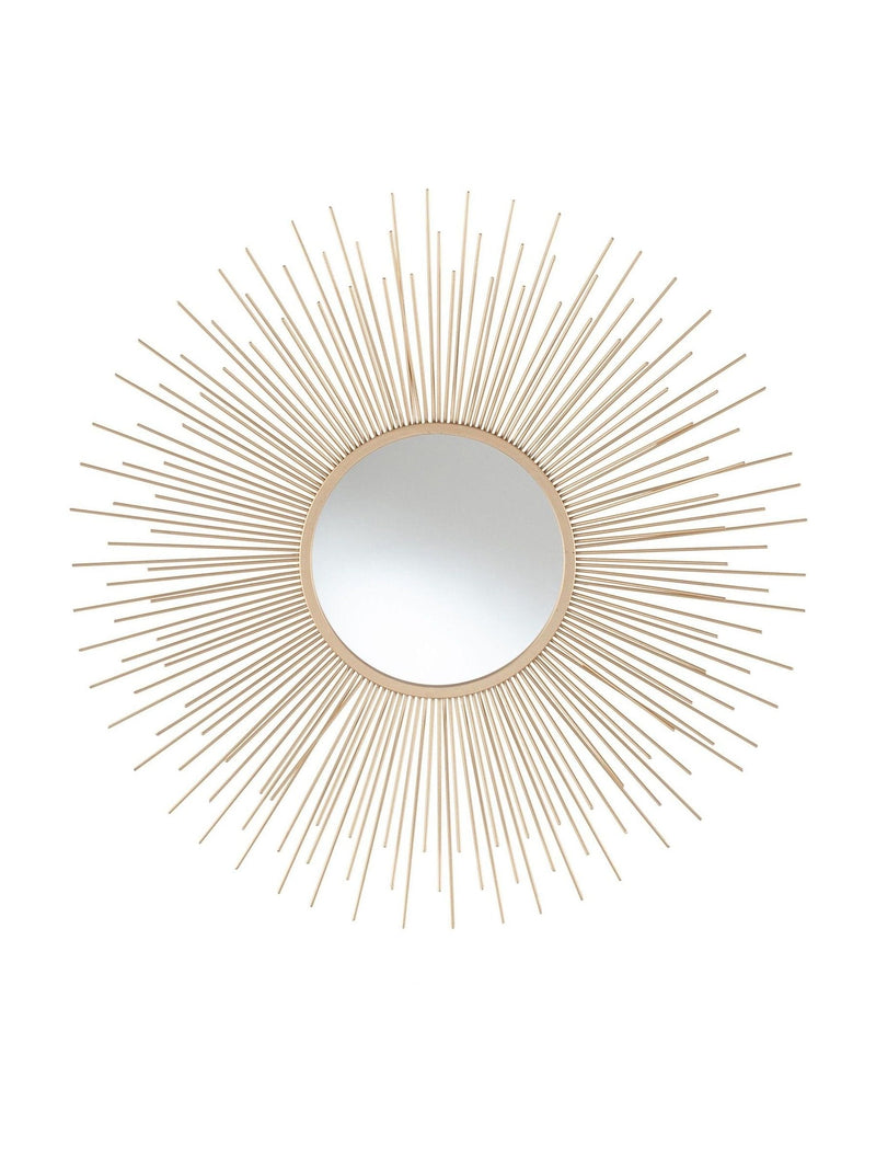 Pacific Gold starburst round wall mirror 80.5cm, imported from the UK