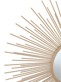 Pacific Gold starburst round wall mirror 80.5cm, imported from the UK