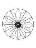 Pacific Black black and gold geometric wall clock, imported from the UK