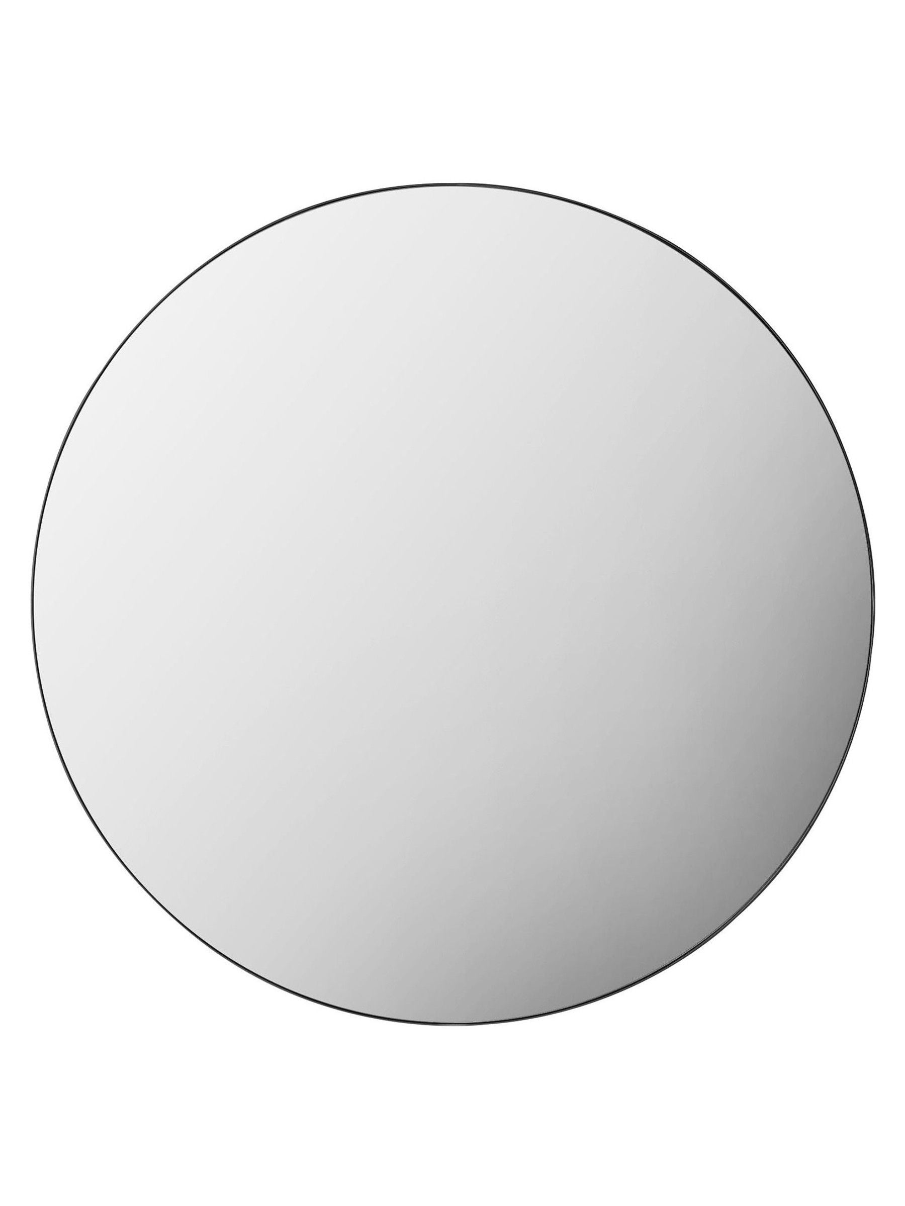 Gallery Home black round mirror 80cm, UK version