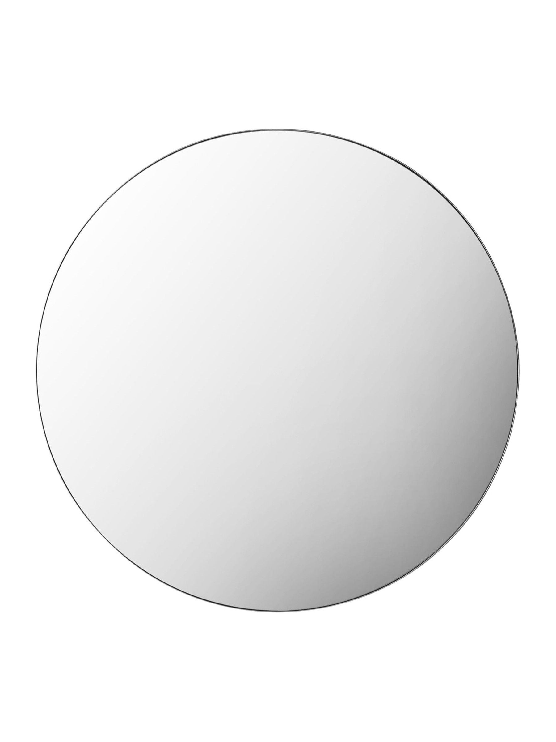 Gallery Home Silver Drew Round Mirror 80cm, UK version