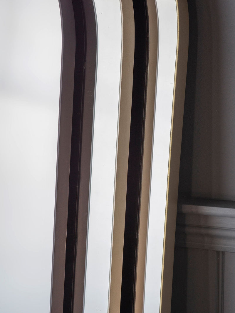 Gallery Home Black Macey Arch Mirror 170cm, imported from the UK