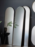 Gallery Home Black Macey Arch Mirror 170cm, imported from the UK