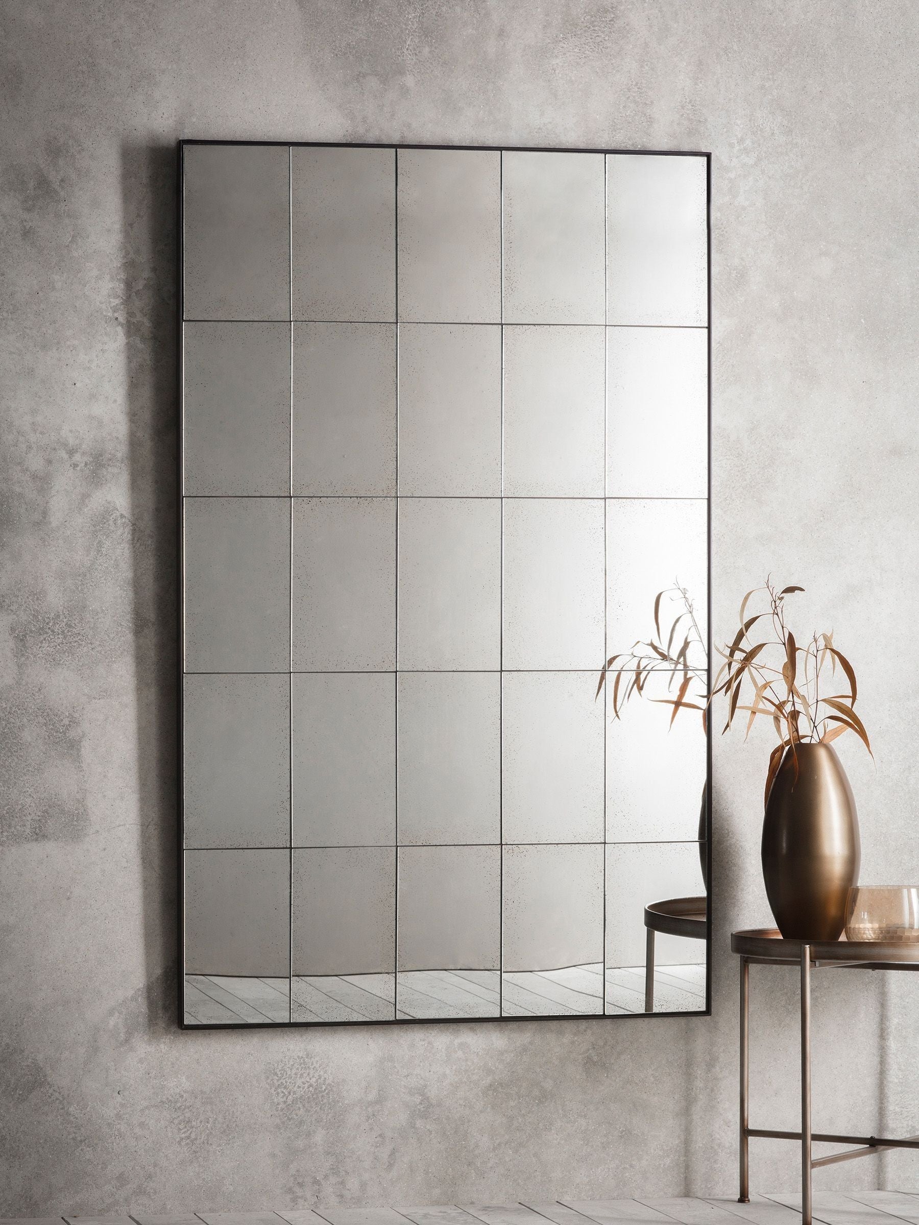 Gallery Home Brown Liea Antique Mirror 160cm x 100cm, UK version