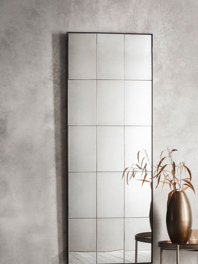 Next Gallery Home Brown Liea Rectangle Segmented Wall Mirror- Buy online at McGrocer