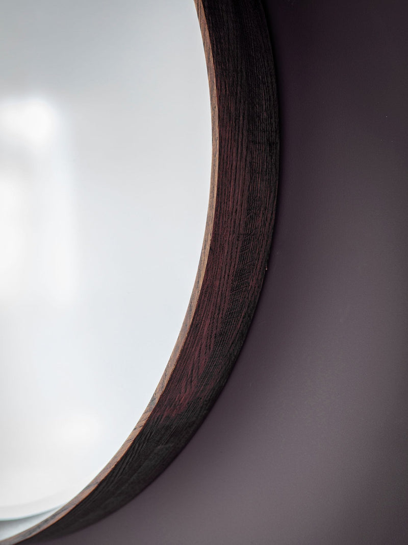 Gallery Home Natural Lainey Round Mirror with wooden edging 73.5cm, UK version