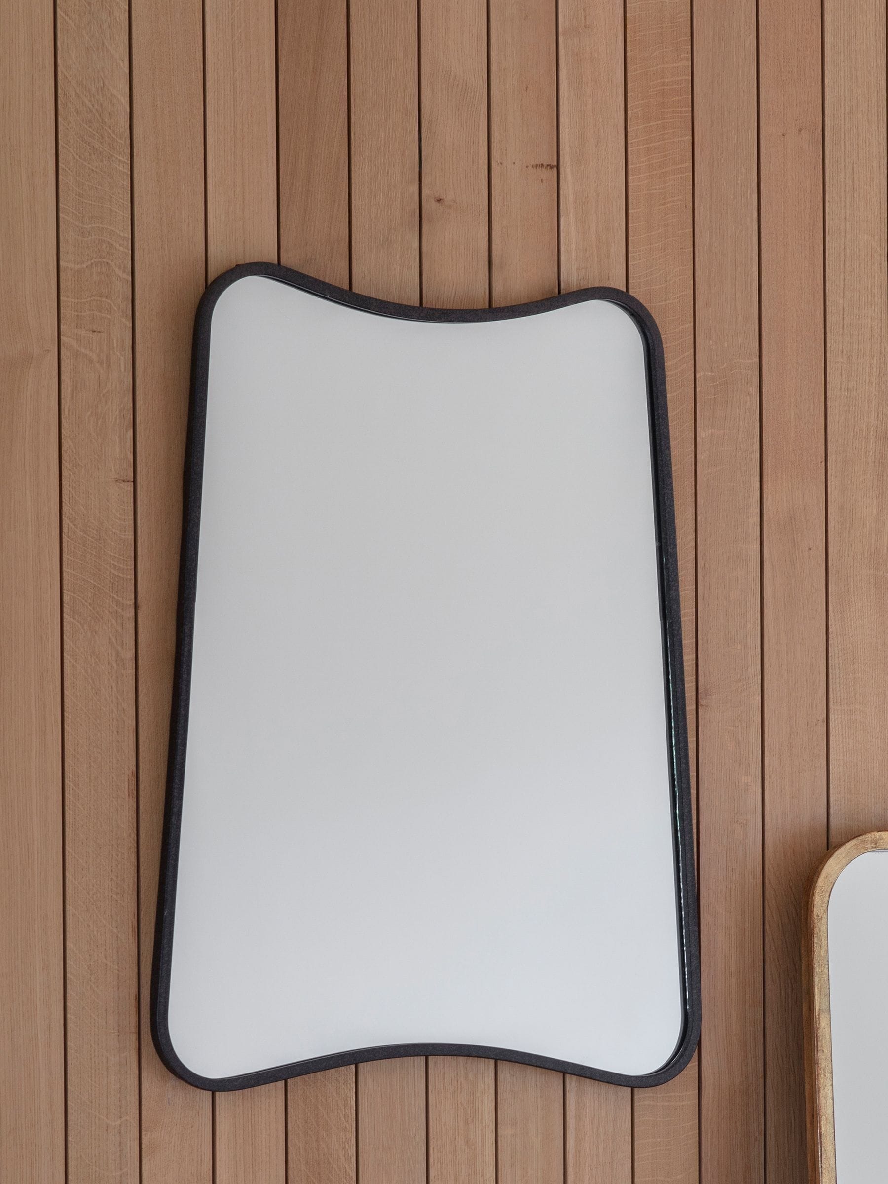Gallery Home Black Eden Rectangle Mirror 81x61cm, imported from the UK