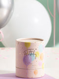 Happy Birthday balloon candle White Jasmine 10cm, imported from the UK