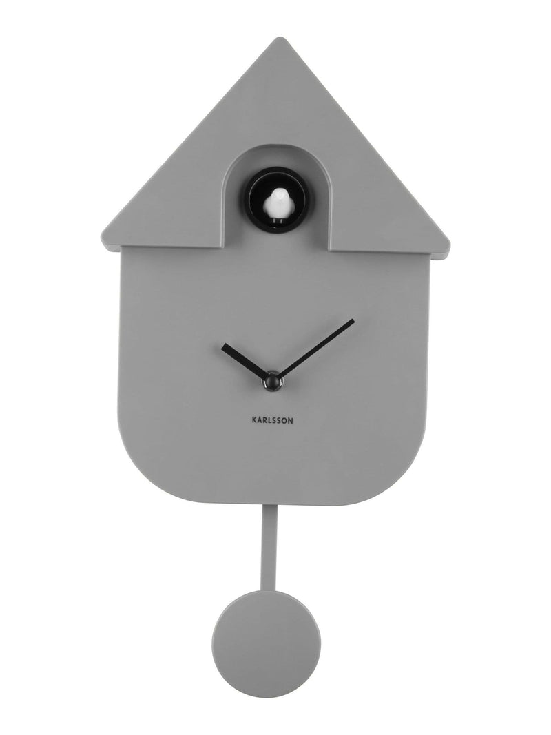 Karlsson White Cuckoo Alarm Clock 21.5cm, UK version