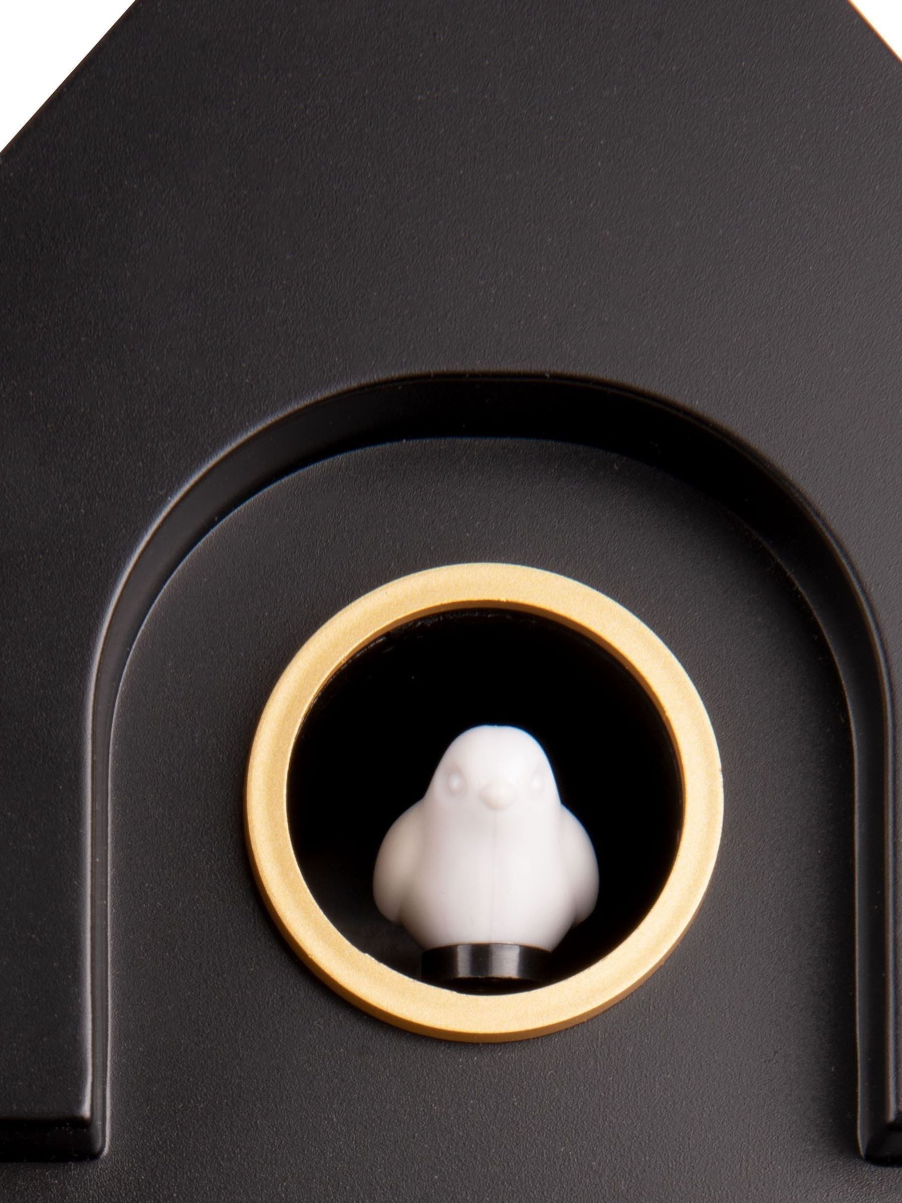 Karlsson Black Cuckoo Alarm Clock, UK version