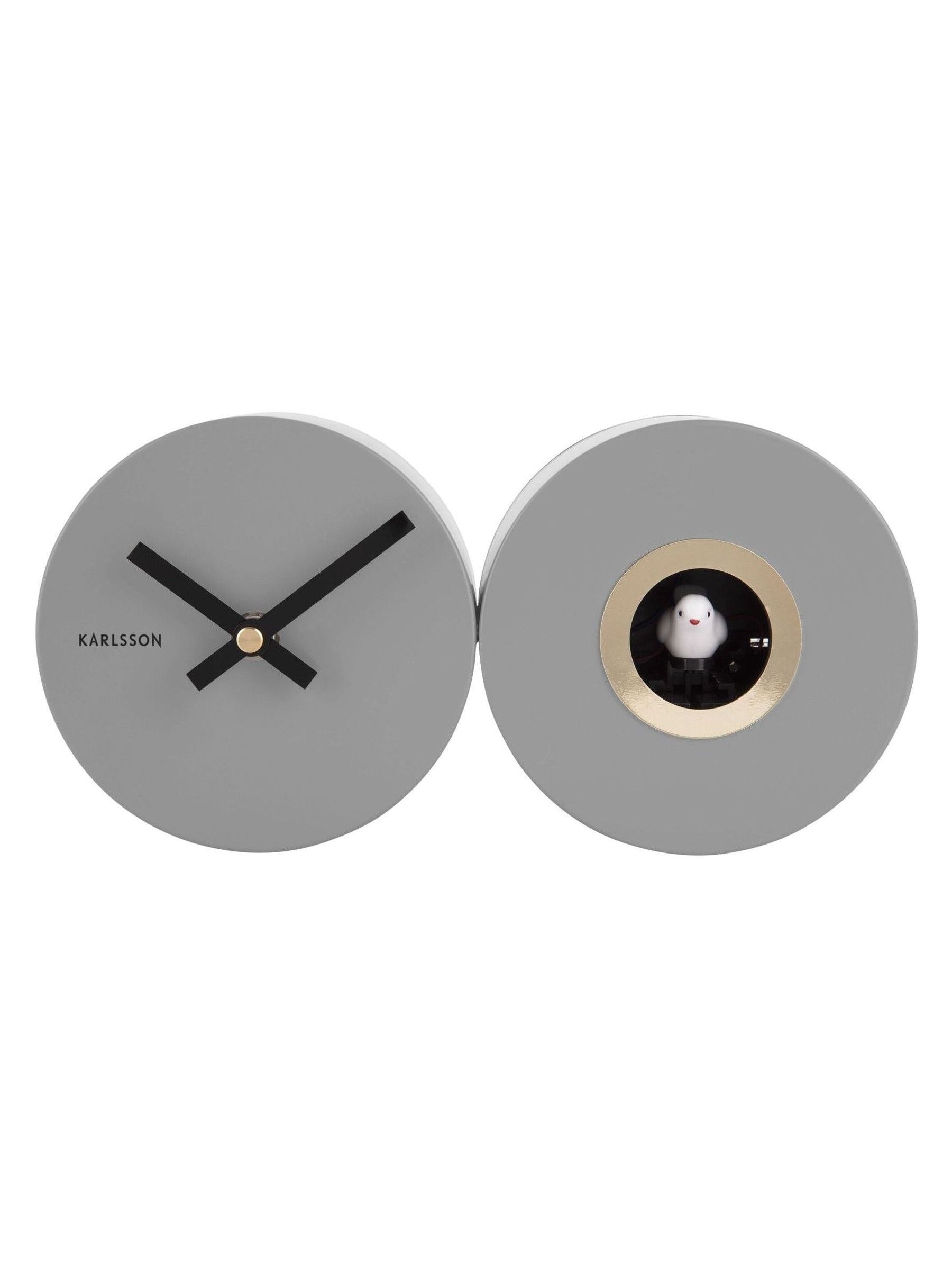 Karlsson Grey Cuckoo Alarm Clock, UK version