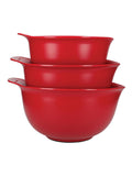 Ensemble de 3 bols mélangeurs rouges KitchenAid, version britannique