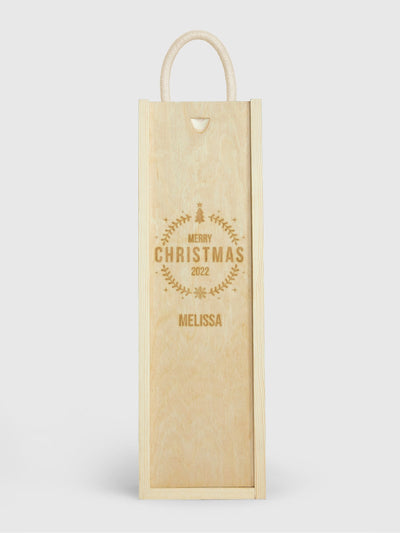 Personliggjort god jul gaveeske med Baileys 70cl av Gave Drinks