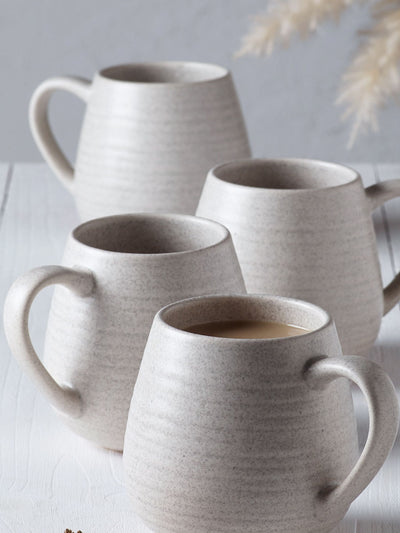 Next Kya Stoneware Coffee Mugs Set of 4 10cm Height- Buy online at McGrocer