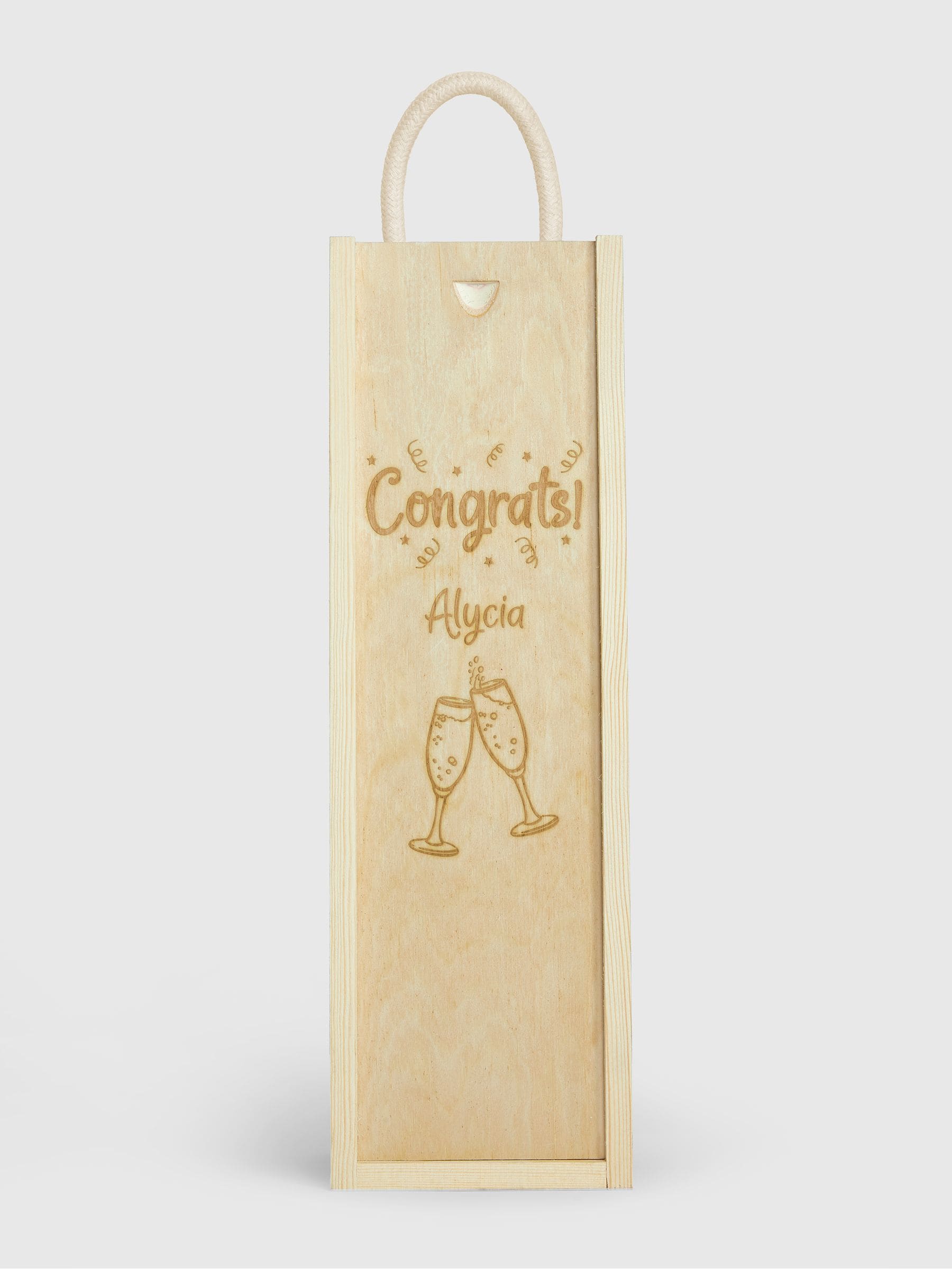 Personalised Congratulations Gift Box with Jack Daniel's by Gifted Drinks