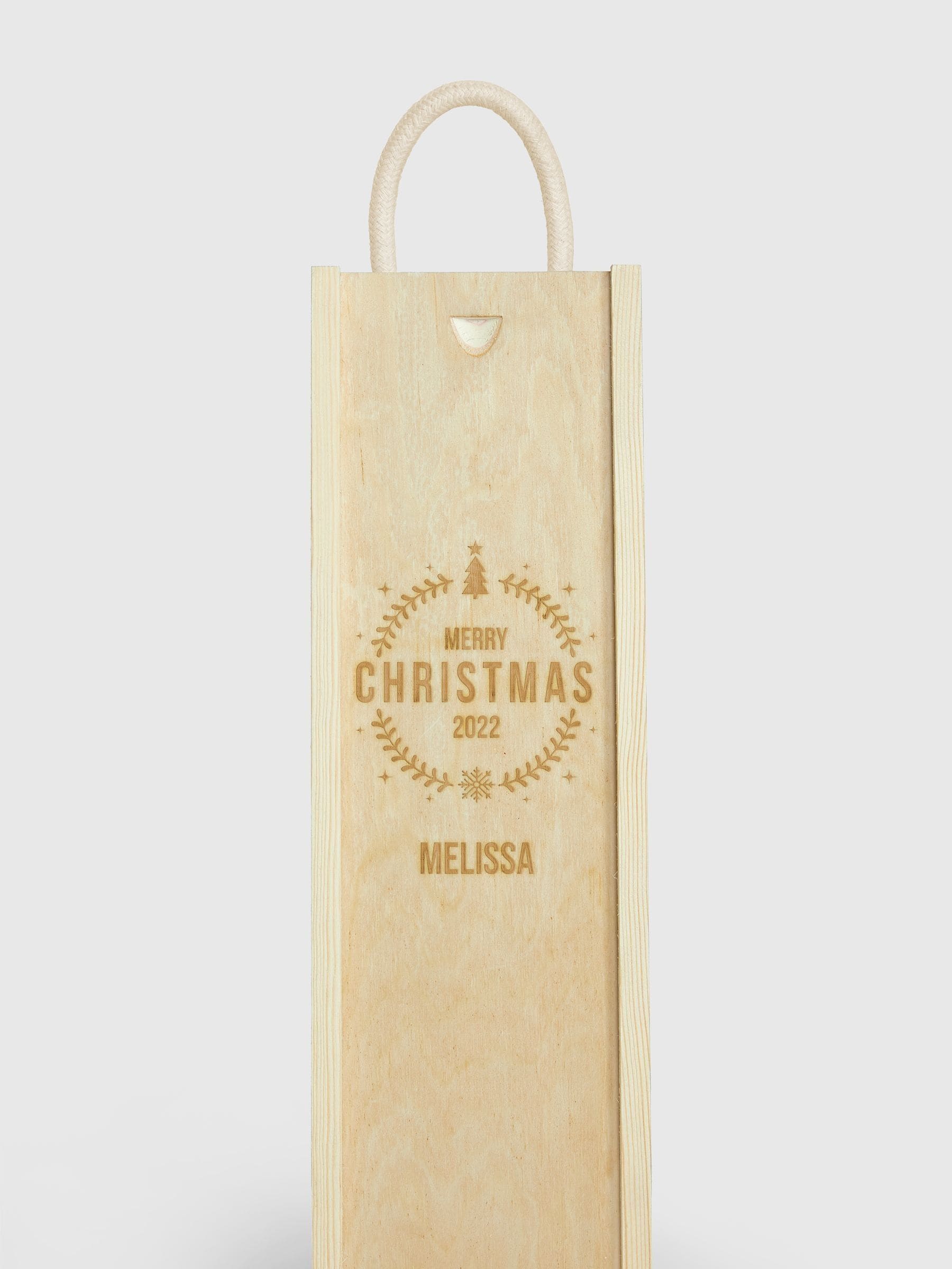Personalised Merry Christmas Gift Box with Absolut Vodka by Gifted Drinks