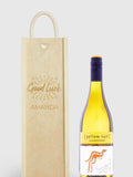 Personalised Good Luck Gift Box with White Wine by Gifted Drinks