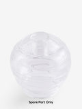 Clear glass Drizzle flush fitting spare shade 9.5cm, UK version
