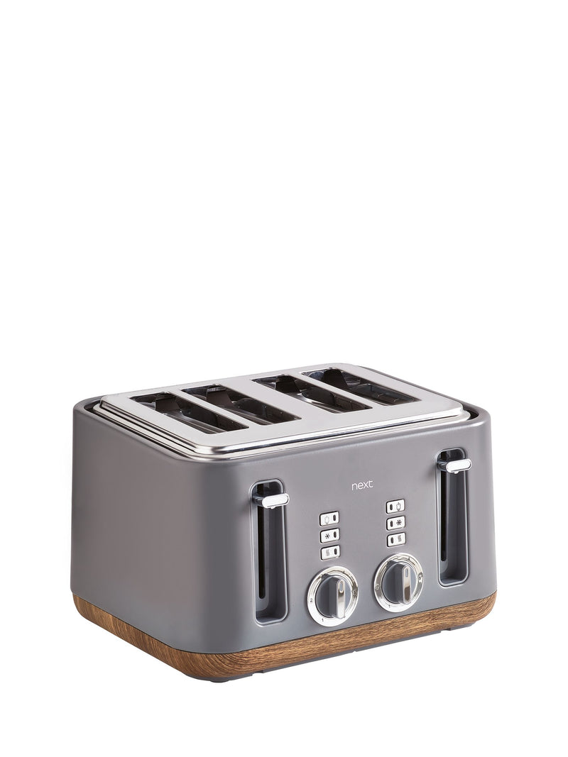 Grey Bronx 4 Slice Toaster