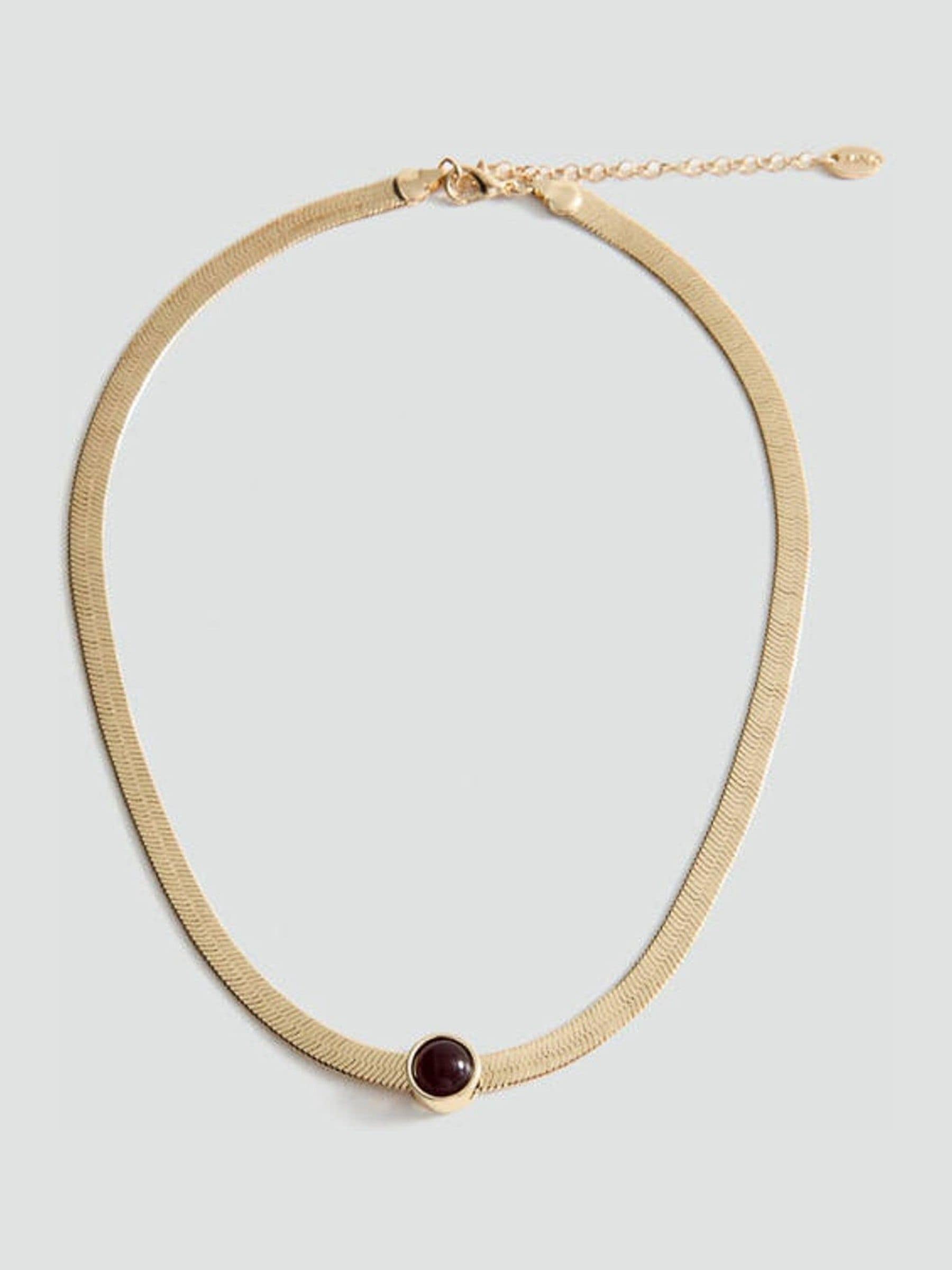 Mango gold tone resin pendant necklace, UK version