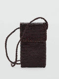 Mango brown leather small cross body bag, imported from the UK