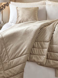 Soiree Natural Melanie velvet bedspread 150x220cm - British product