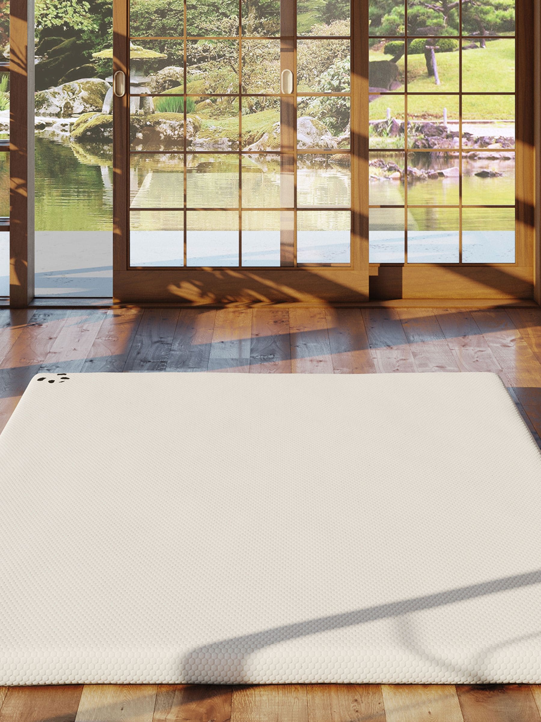 Panda White Orthopaedic Memory Foam Bamboo Mattress Topper, imported from the UK