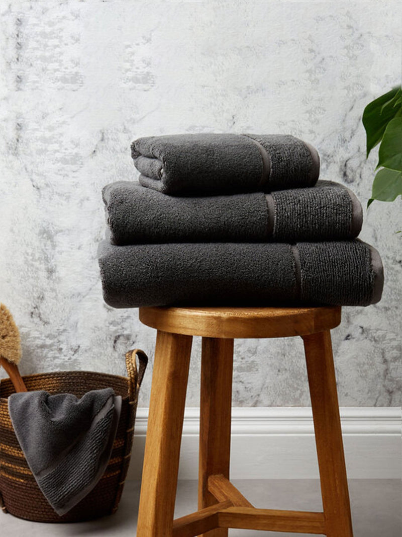 Panda grey bamboo towel (British brand)