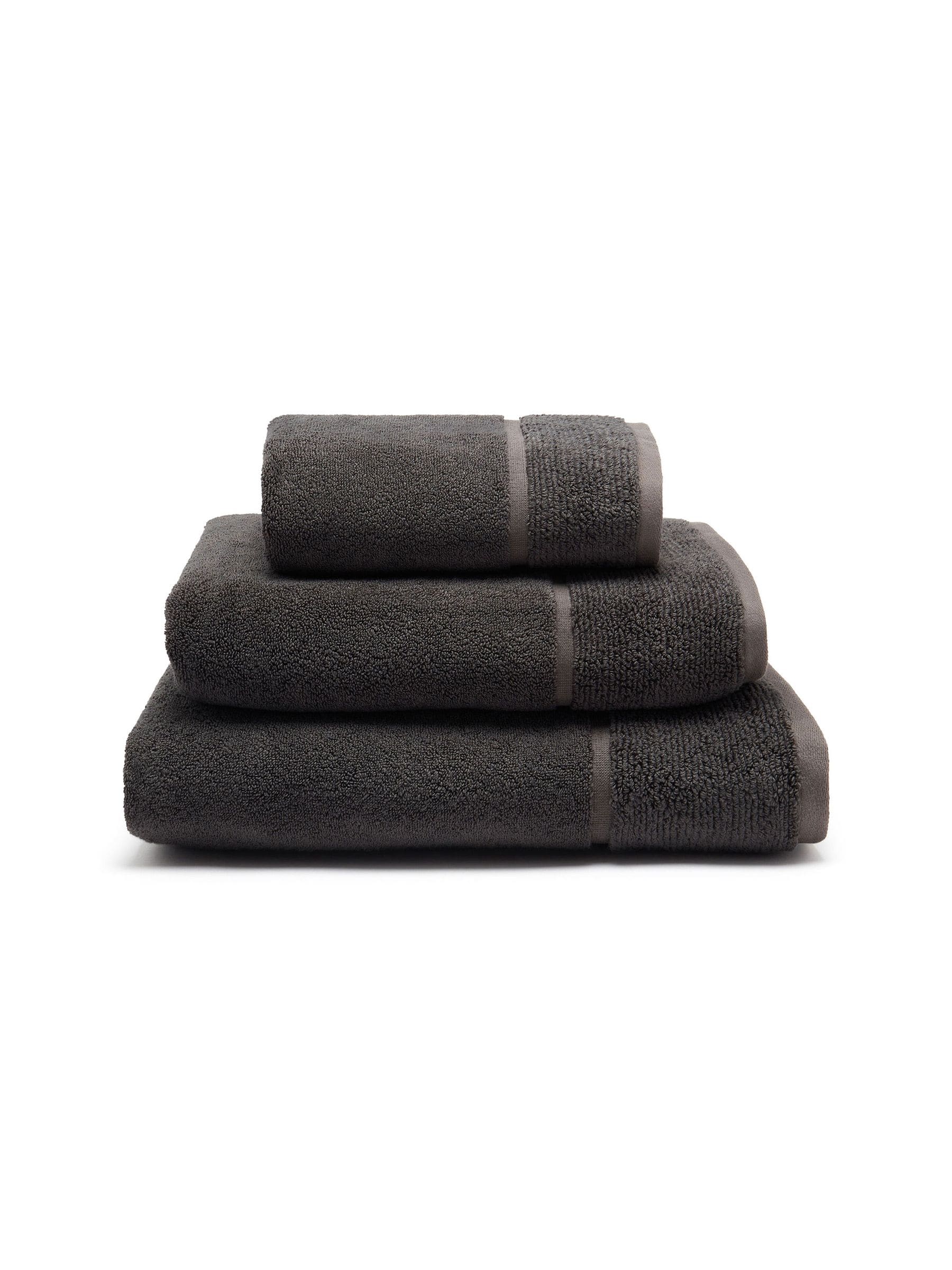Panda grey bamboo towel (British brand)