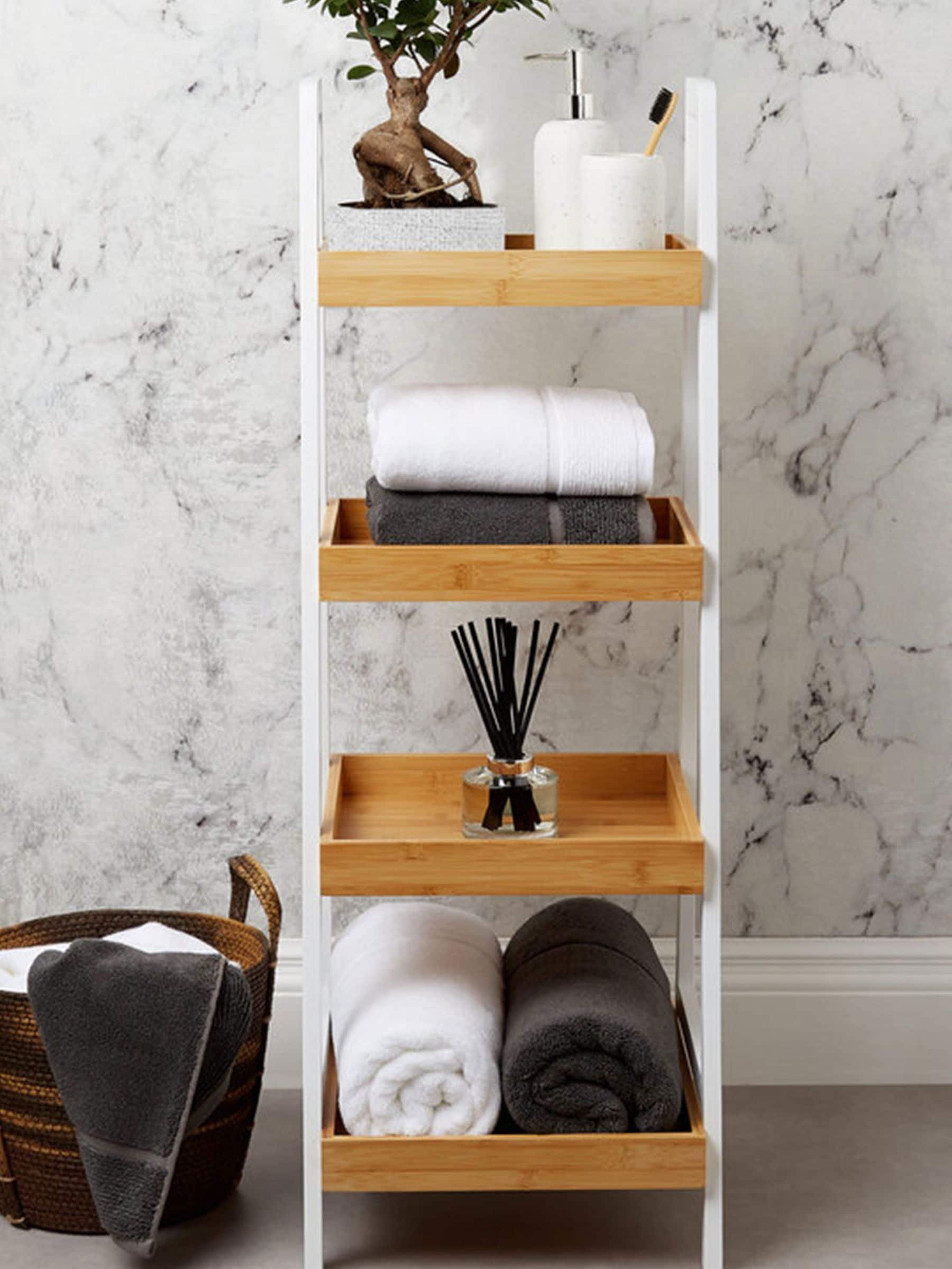 Panda grey bamboo towel (British brand)