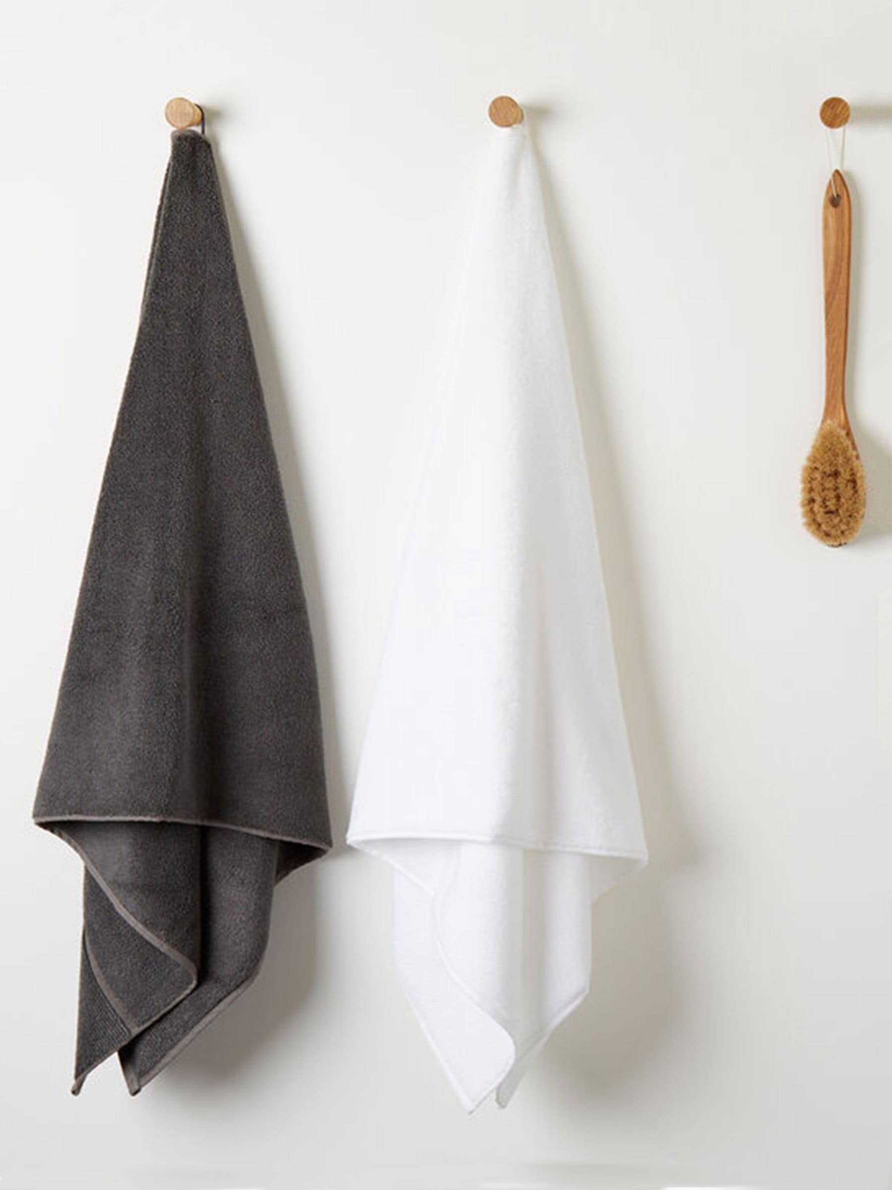 Panda grey bamboo towel (British brand)