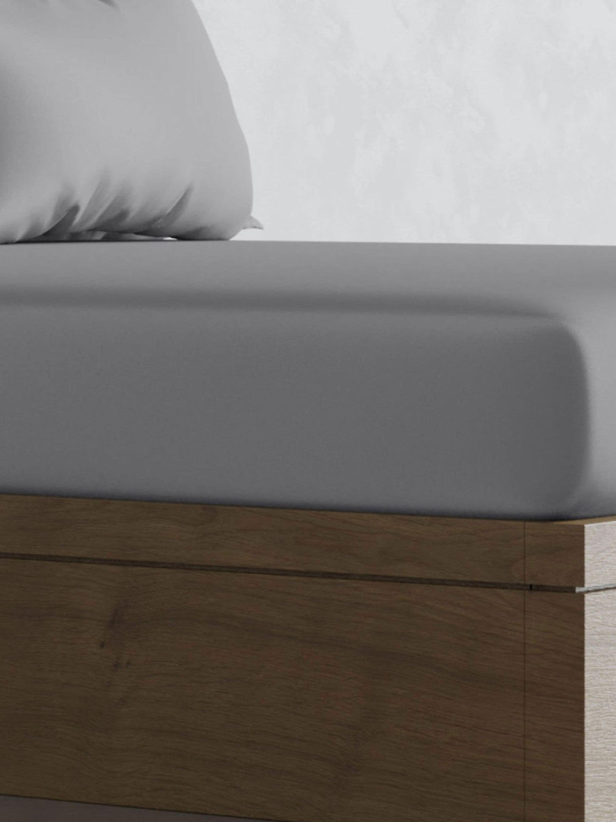 Panda Silver bamboo hypoallergenic fitted sheet, imported from the UK
