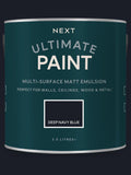 Dusk Blue paint sample peel and stick, imported from the UK