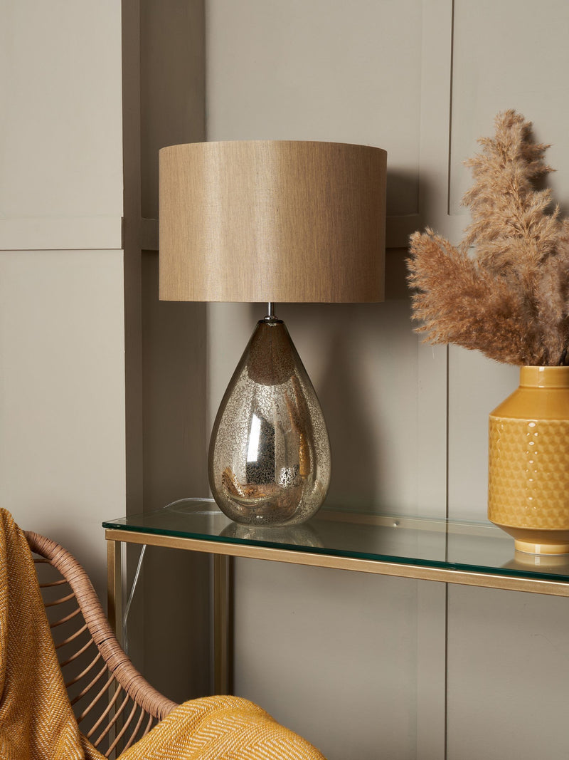 BHS Gold Renley Table Lamp with metallic finish 53cm (British brand)