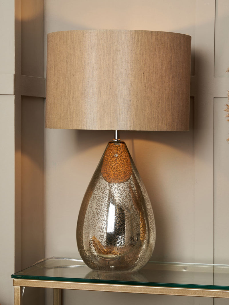 BHS Gold Renley Table Lamp with metallic finish 53cm (British brand)
