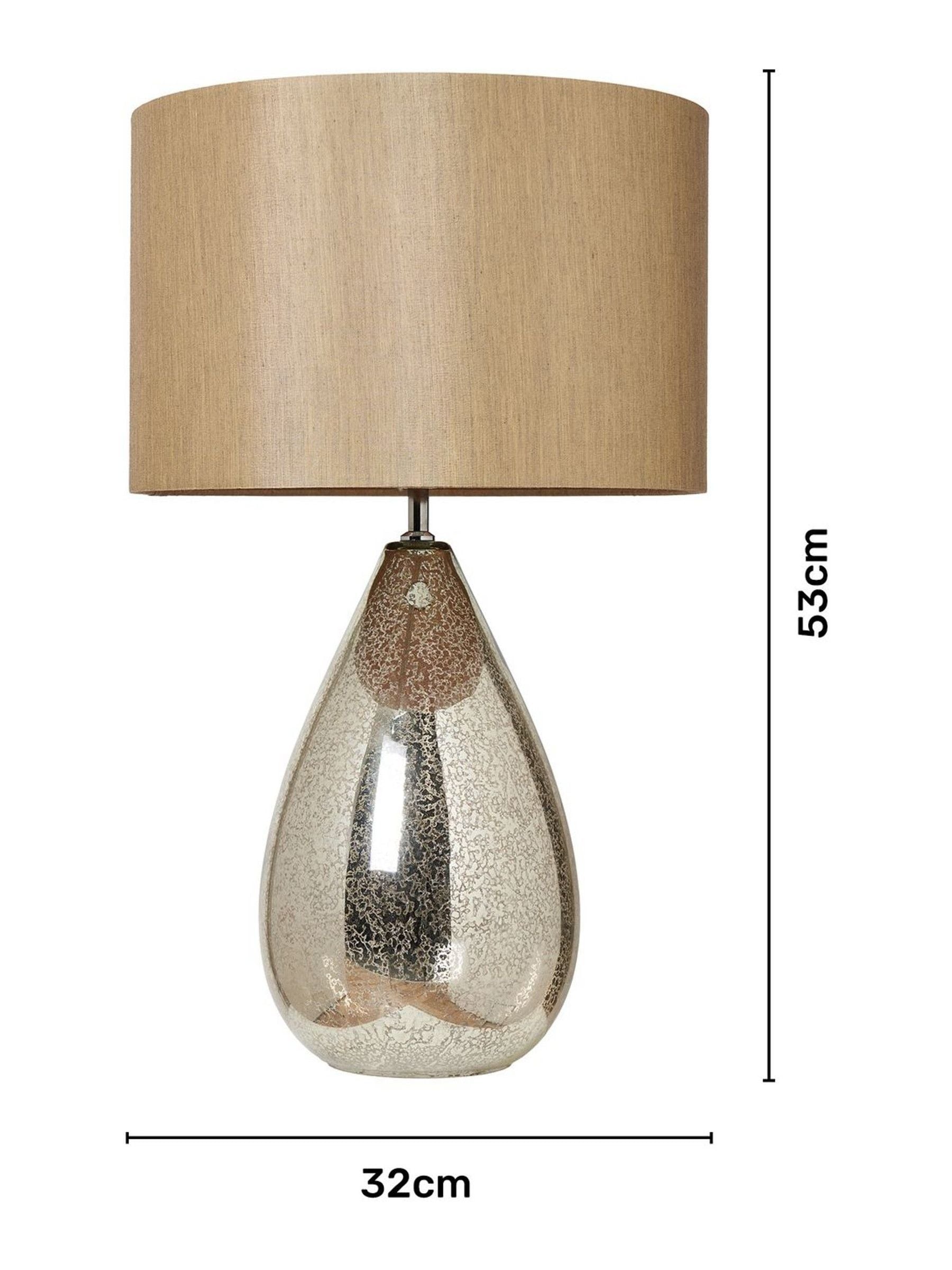 BHS Gold Renley Table Lamp with metallic finish 53cm (British brand)