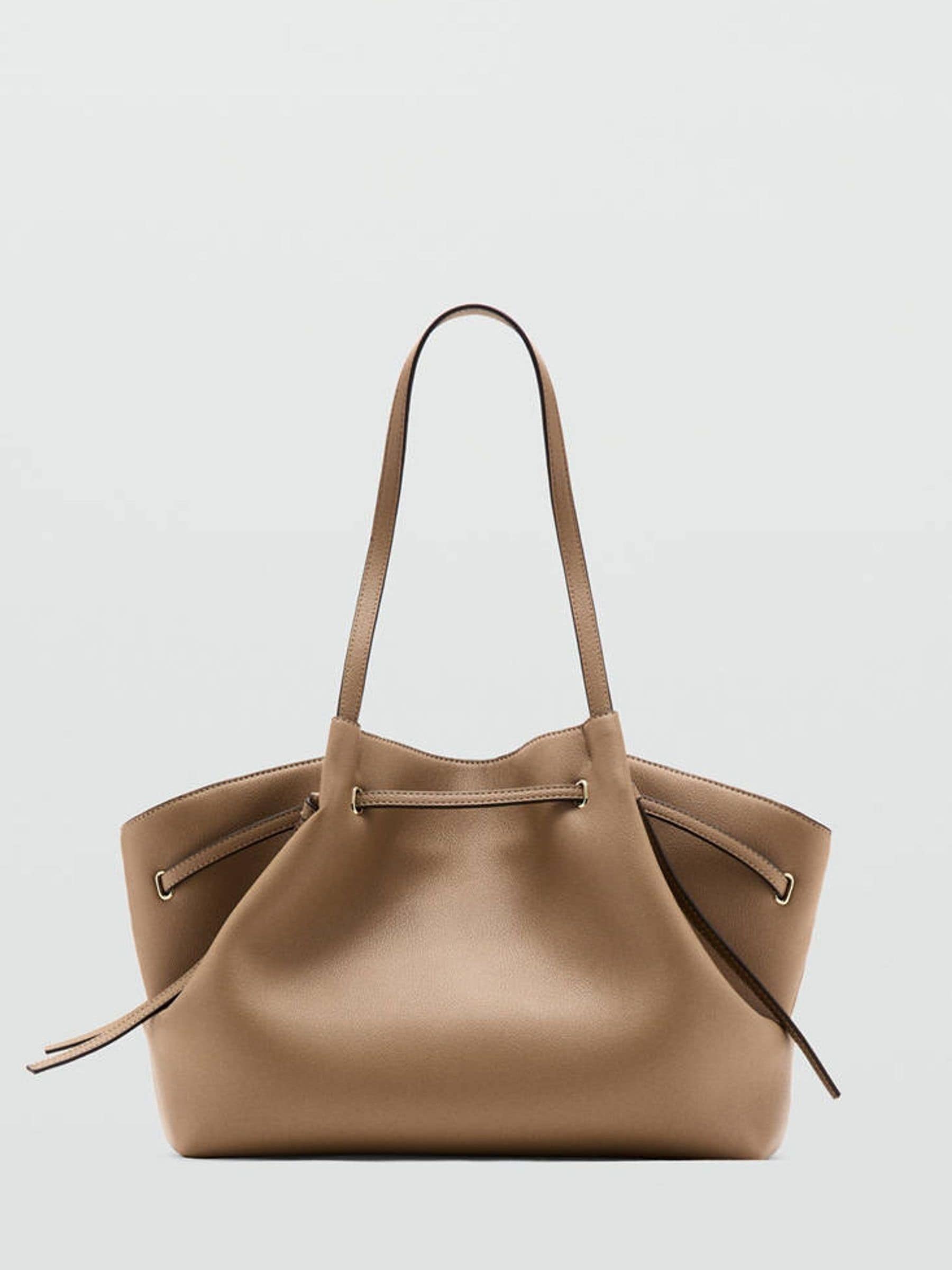 Mango brown polyester shoulder bag - British product