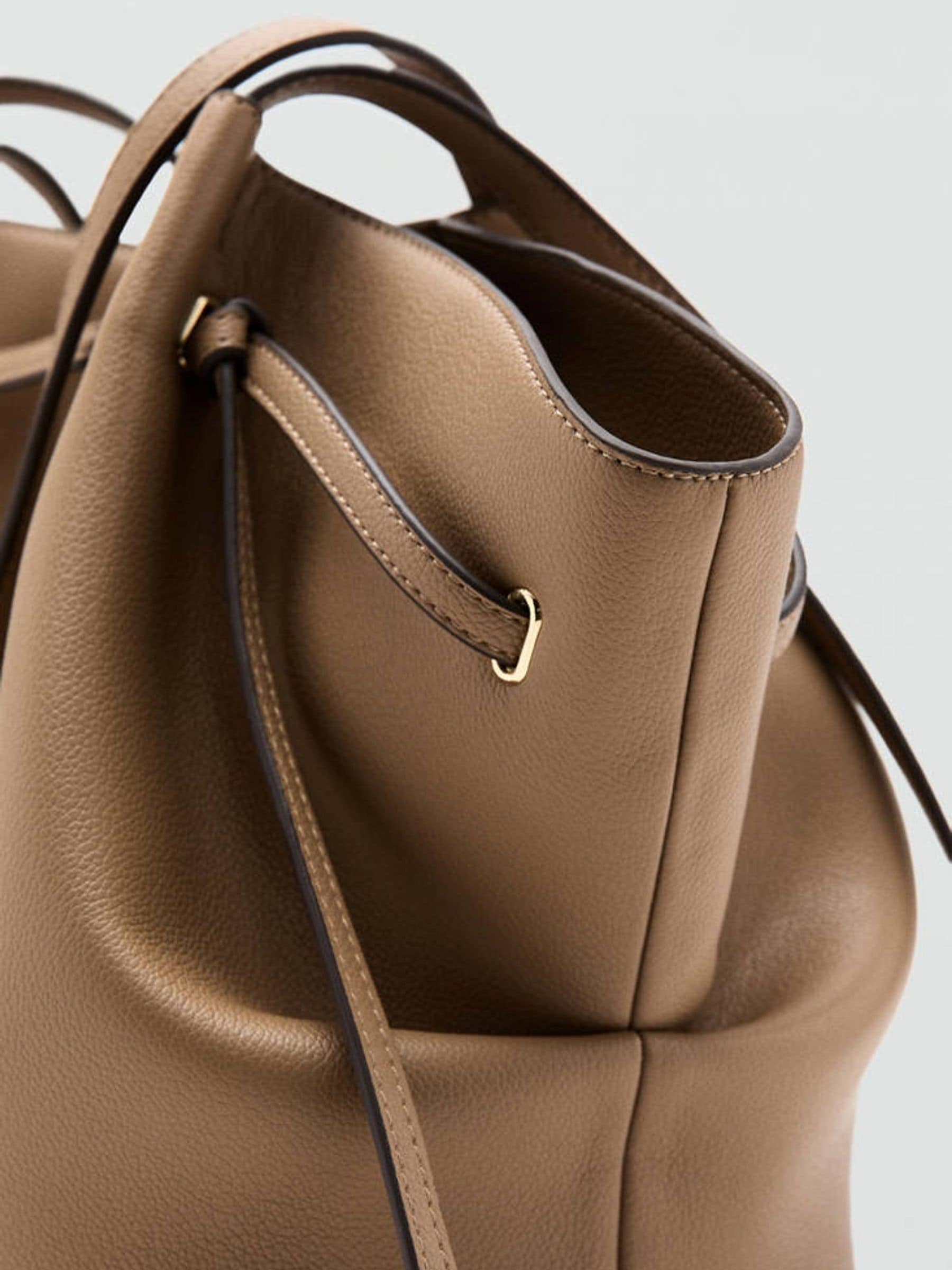 Mango brown polyester shoulder bag - British product