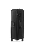 Valise Tripp Escape noire grande taille à 4 roues, importée du Royaume-Uni