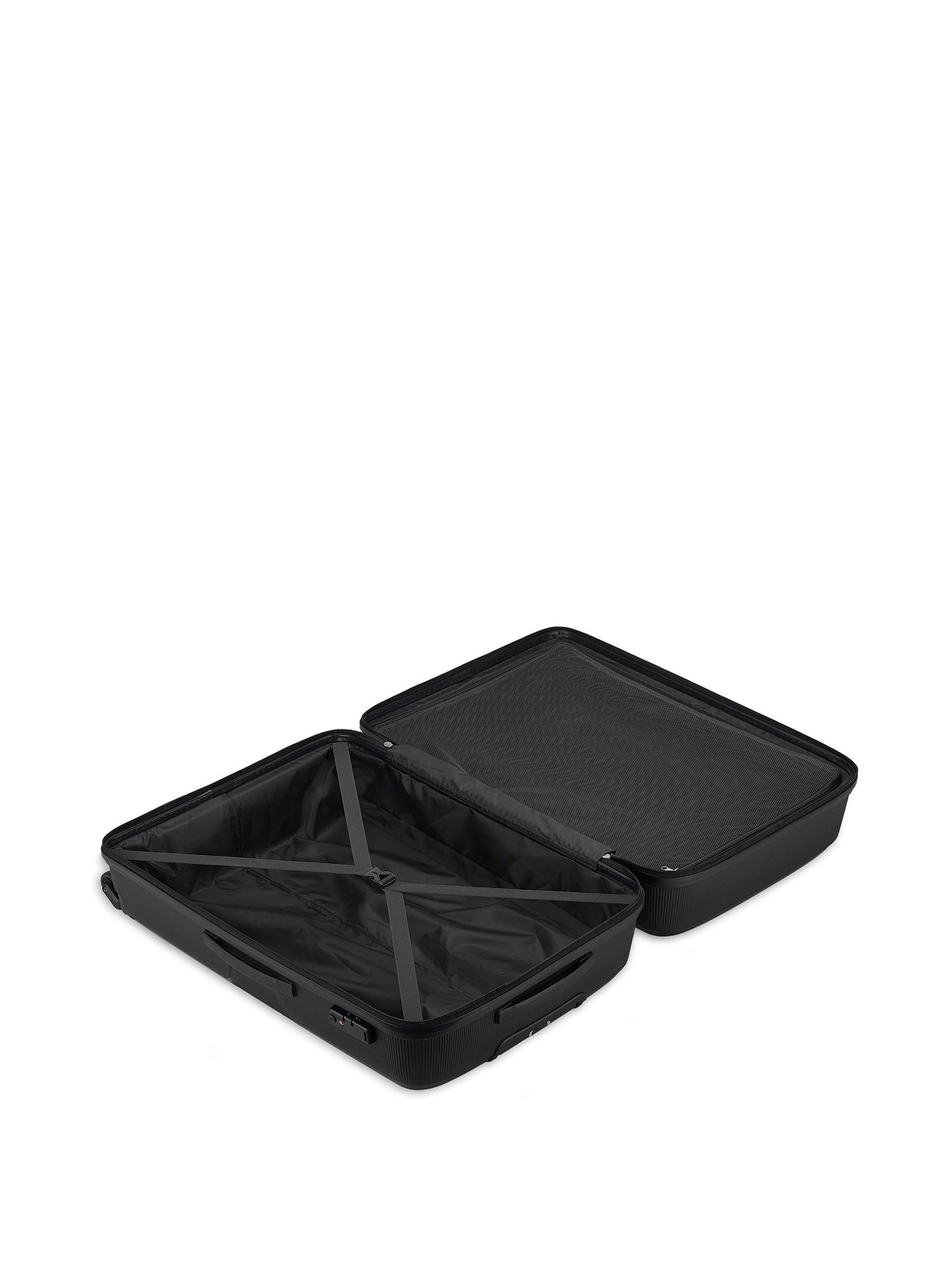 Valise Tripp Escape noire grande taille à 4 roues, importée du Royaume-Uni