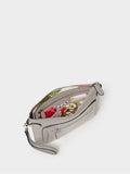 Osprey London Ruby cross-body bag in red Natural Grain leather, imported from the UK